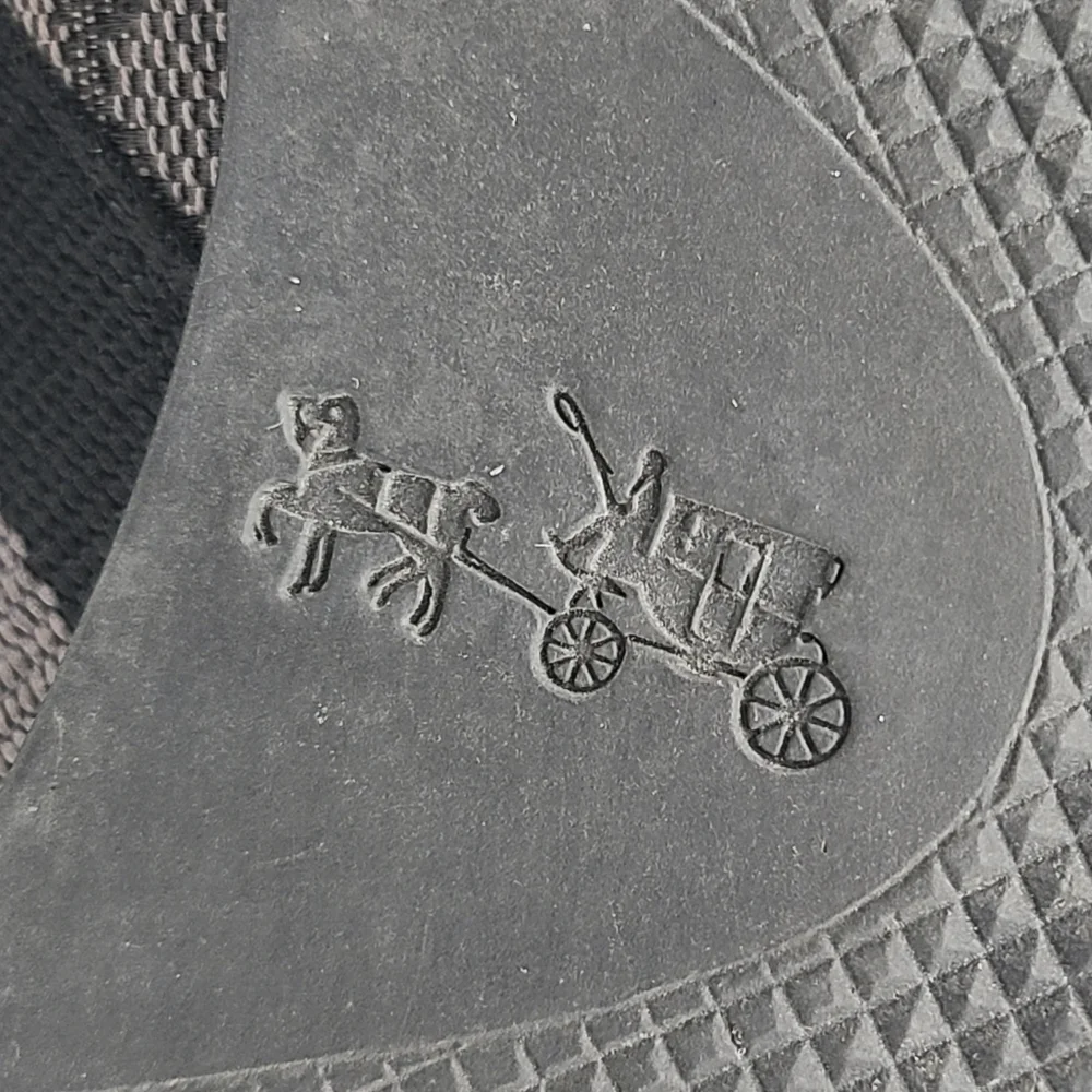 Coach Kelson Signature C Black Gray Suede Leather Sneakers 7